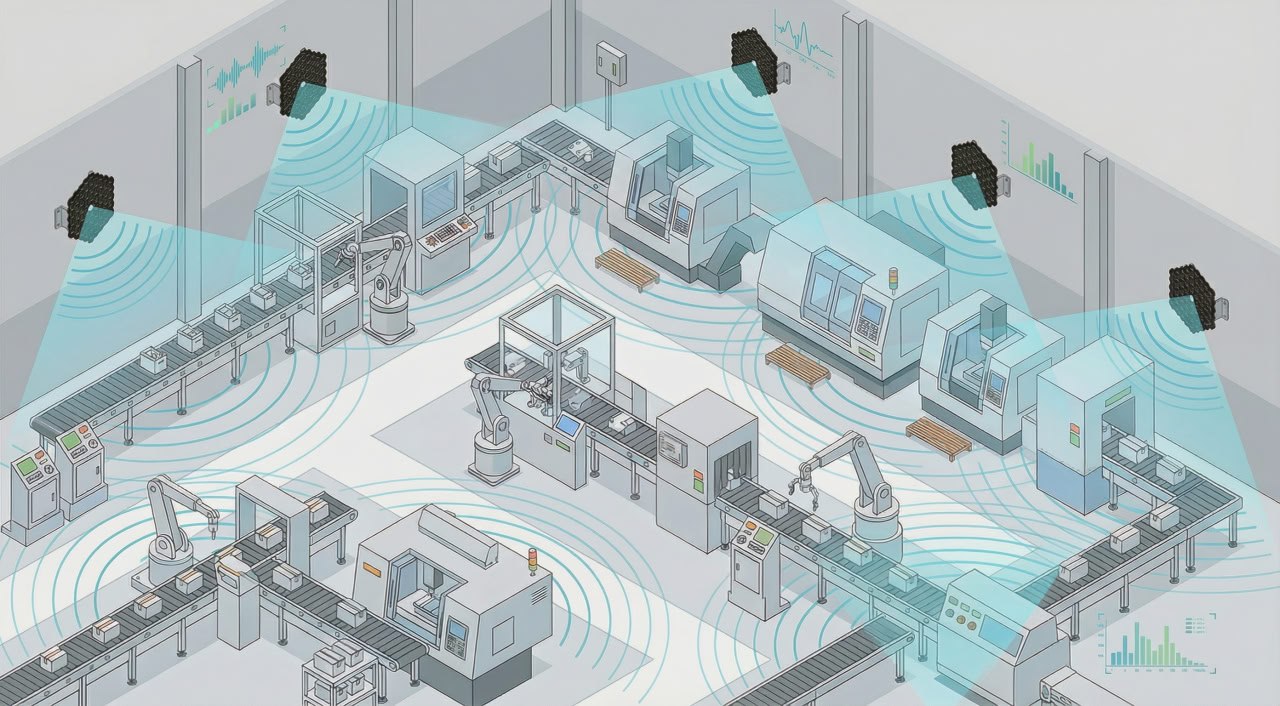 Beamforming technology detecting equipment anomalies